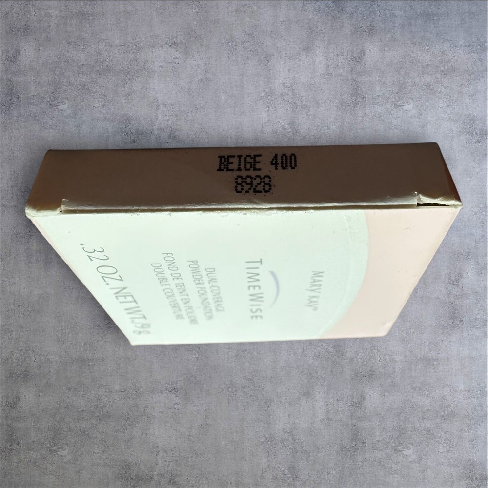 Mary Kay Dual-Coverage Powder Foundation 8928 Beige 400 TimeWise .32oz NIB NEW - Picture 3 of 6